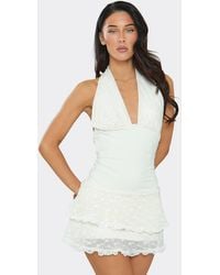 EGO - Sleeveless Open Back Mini Dress - Lyst