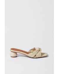 Warehouse - Knot Front Heeled Sandal - Lyst