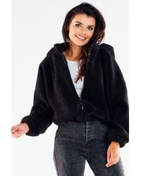 Love Lace - Autumn Ribbed Hooded Lined Casual Jacket - Lyst