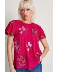 Monsoon - Everly Embroidered Blouse - Lyst