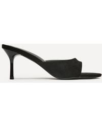Linzi - Erin Faux Suede Mule Heels - Lyst
