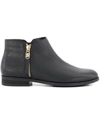 Dune - 'pond' Leather Ankle Boots - Lyst