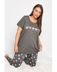 Yours - Slogan Print Pyjama Set - Lyst