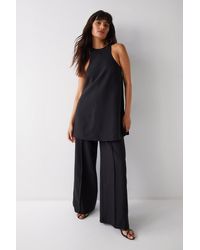 Warehouse - Tailored Wide Leg Trousers - Lyst