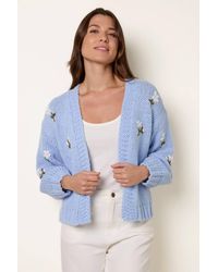 Blue Vanilla - Long Sleeve V-Neck Cardigan - Lyst