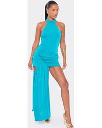 EGO - Drape Low Rise Mini Skirt - Lyst