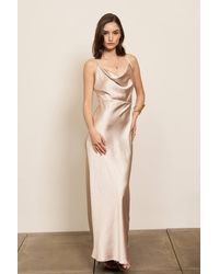 TFNC London - Letty Champagne Maxi Dress - Lyst