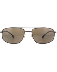 Carrera - Wrap Matte Bronze Bronze Polarized Sunglasses - Lyst