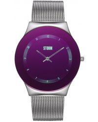 Storm - Kerina Silver Purple Stainless Steel Fashion Watch - 47497/s/p - Lyst