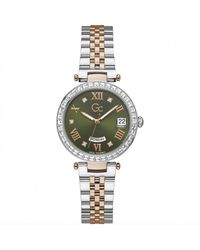 Gc - Flair Crystal Stainless Steel Luxury Analogue Watch - Z01010l9mf - Lyst