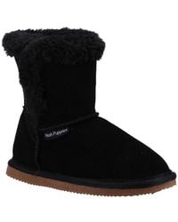 Hush Puppies - 'Ashlynn' Suede Slipper Booties - Lyst