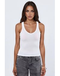 Busem - V-Neck Ribbed Tank Top - Lyst