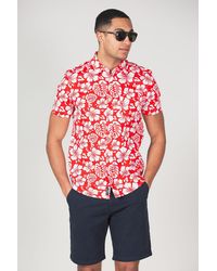 Tokyo Laundry - Cotton Short Sleeve Button-Up Printed Shirt - Lyst