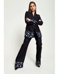 House of Holland - Star Print Trousers In Black - Lyst