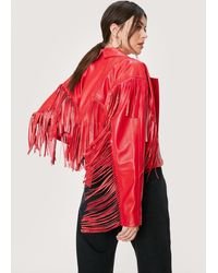 Nasty Gal - Fringed Real Leather Jacket - Lyst