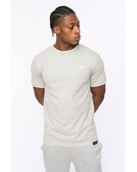 Crosshatch - Preece Crew Neck Cotton T-Shirt With High Build Logo Print - Lyst