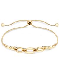 Jon Richard - Gold Plated Polished Link Chain Bracelet - Lyst