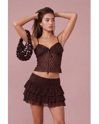 Pink Vanilla - Diamante Lace Cami Top - Lyst