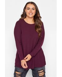 Yours - Long Sleeve Swing Top - Lyst
