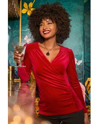 Joe Browns - Vienna Velour Wrap Top - Lyst
