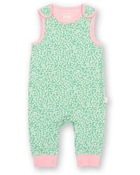 Kite - Girl's Baby Dinky Ditsy Organic Cotton Dungarees Mint - Lyst