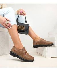Love Lace - Slip On Openwork Loafers With Decorative Laces Platform - Lyst