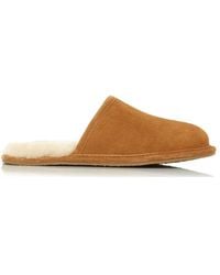 Dune - 'frosty' Suede Slippers - Lyst