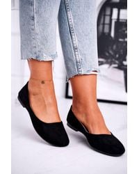 Love Lace - Ballet Flats Slip On Suede With Soft Insole Comfort - Lyst