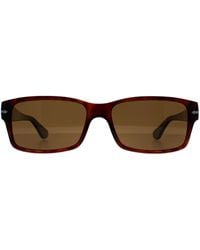 Persol - Rectangle Havana Polarized Po2803S - Lyst