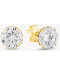 T.H.Baker - 9Ct 6Mm Round Crystal Stud Earrings 1.58.7009 - Lyst