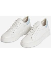 Dorothy Perkins - White And Blue Designed 'imogen' Trainers - Lyst