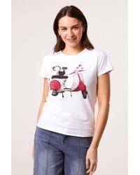 Blue Vanilla - Short Sleeve Round Neck Top - Lyst