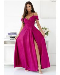 Love Lace - Cotton Strappy Fit & Flare Dress With Zip - Lyst