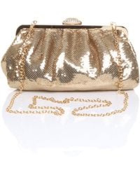 AJVANI - Sparkly Sequin Party Evening Sequin Clutch Bag - Lyst