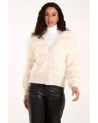 Blue Vanilla - Long Sleeve Button Up V-Neck Cardigan - Lyst