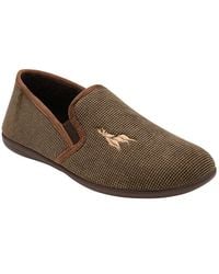 Lotus - 'Davida' Textile Full Slippers - Lyst