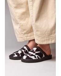 Moshulu - 'Baba' Animal Print Mule Slippers - Lyst