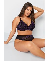 Yours - Lace Padded Underwired Bra - Lyst