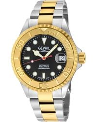 Gevril - Wall Street, Swiss Automatic Watch, Dial, Unidirectional Rotating Bezel Bezel, 316L Stainless Steel, & Sapphire Crystal - Lyst
