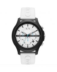 Armani Exchange - Nylon Fashion Analogue Quartz Watch - Ax2435 - Lyst