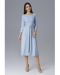 Love Lace - Cocktail Dress With Tied Waist & Side Slits - Lyst