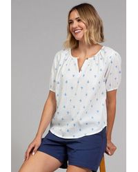 Kite - Tincleton Seersucker Blouse Pineapple Polka - Lyst