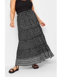 Yours - Tiered Maxi Skirt - Lyst