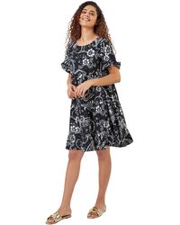 Roman - Paisley Floral Tiered Smock Dress - Lyst