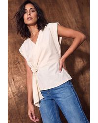 D.u.s.k - Drape Front Side Tie Top - Lyst