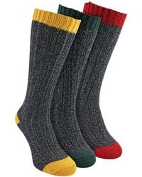 Sock Snob - 3 Pairs Extra Long Warm Wool Socks - Lyst