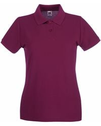 Fruit Of The Loom - Premium Fitted Short-Sleeved Polo Shirt - Lyst