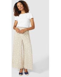 MAINE - Wide Leg Floral Printed Trouser - Lyst