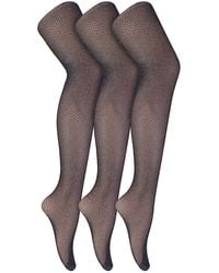 Sock Snob - 3 Pairs Fishnet Tights - Lyst