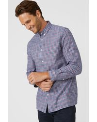 MAINE - Classic Multi Grid Check Shirt - Lyst
